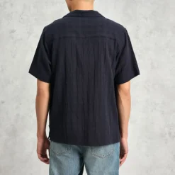 WAX LONDON Didcot Shirt in Navy