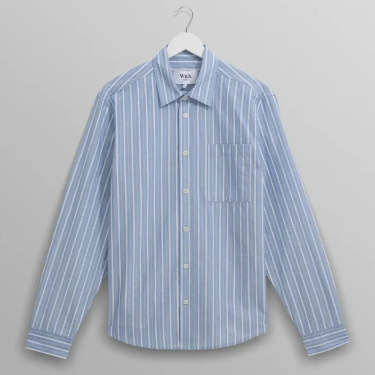 WAX LONDON Rove Shirt in Blue