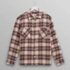 WAX LONDON Whiting Overshirt in Ecru/Multi