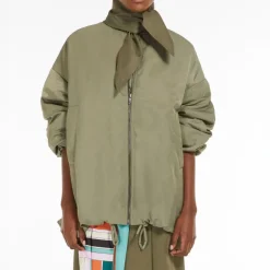 WEEKEND MAXMARA Albero Bomber Jacket in Sage Green