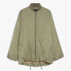 WEEKEND MAXMARA Albero Bomber Jacket in Sage Green