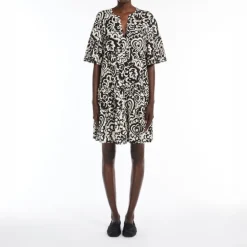WEEKEND MAXMARA Ely Dress in Black Batik