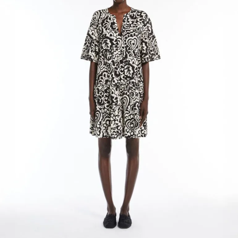 WEEKEND MAXMARA Ely Dress in Black Batik