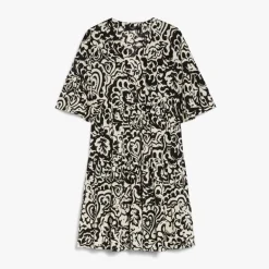 WEEKEND MAXMARA Ely Dress in Black Batik