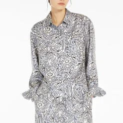 Weekend MaxMara Enfasi Silk Shirt in Lilac