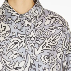Weekend MaxMara Enfasi Silk Shirt in Lilac
