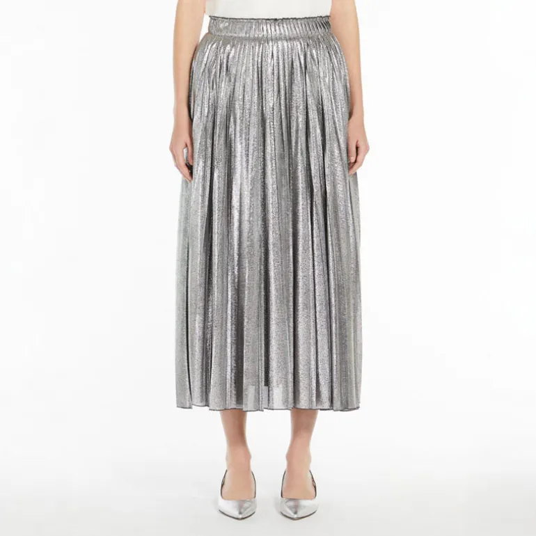 Weekend MaxMara Gamma Skirt in Silver