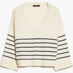 WEEKEND MAXMARA Leva Oversized Cashmere Sweater in Ecru