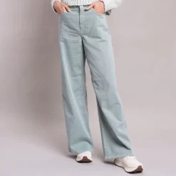 Weekend MaxMara Medina High Waisted Trousers in Pastel Green