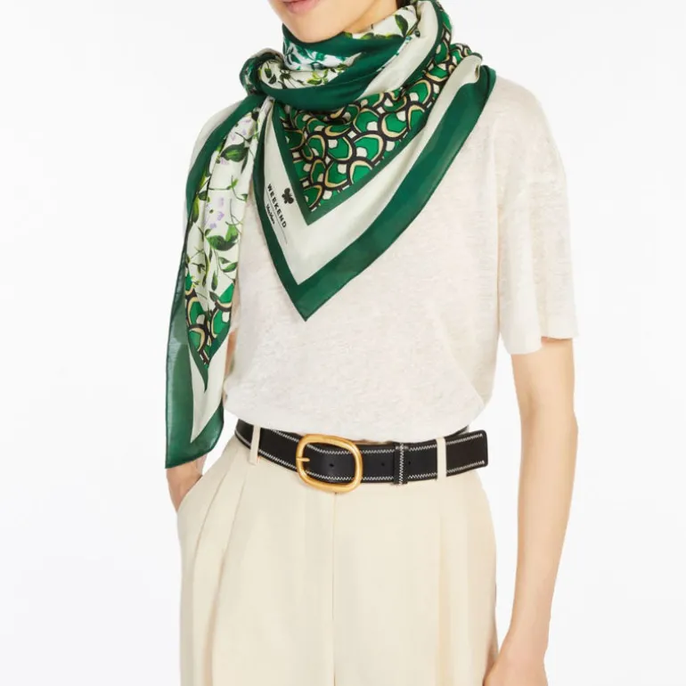 WEEKEND MAXMARA Sarong Scarf in Green