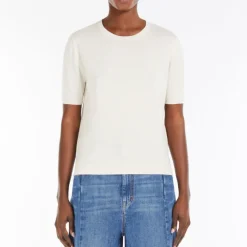 Weekend MaxMara Zibetto Top in Ecru