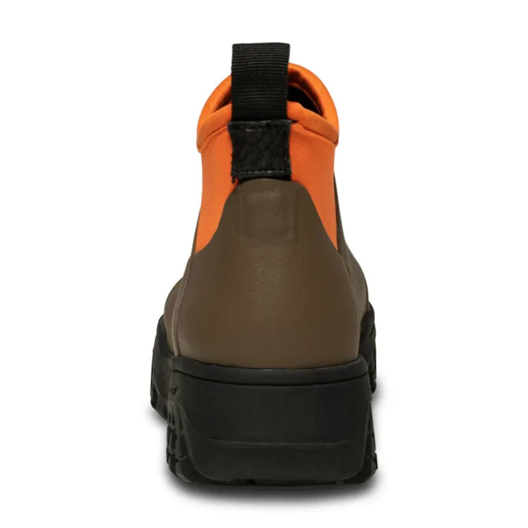 Woden Irene Waterproof Rubber Boots in Dark Olive/Tiger