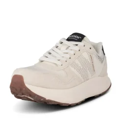 Woden Mathilde Runner Leather Sneaker in Blanc de Blanc