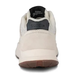 Woden Mathilde Runner Leather Sneaker in Blanc de Blanc